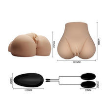 Carregar imagem no visualizador da galeria, Masturbador masculino Vagina e Ânus com vibração - Realistic Vagina and Anal - Crazy Bull