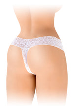 Carregar imagem no visualizador da galeria, Tanga em renda branca - Anita - Fashion Secret