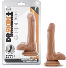 Carregar imagem no visualizador da galeria, Dildo Realista Posable 6” - 16.5 cm - Mocha - Dr. Skin