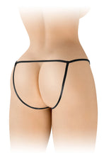 Carregar imagem no visualizador da galeria, Cueca jock preta efeito vinil - Angela - Fashion Secret