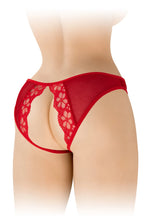 Carregar imagem no visualizador da galeria, Cueca em renda vermelha - Ambre - Fashion Secret