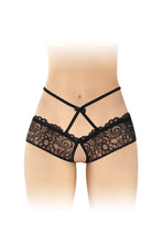 Carregar imagem no visualizador da galeria, Cueca em renda preta - Célia - Fashion Secret