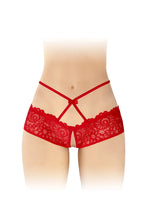 Carregar imagem no visualizador da galeria, Cueca em renda vermelha - Célia - Fashion Secret