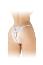 Carregar imagem no visualizador da galeria, Tanga em renda branca - Cindy - Fashion Secret