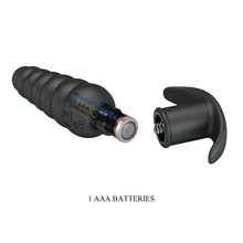 Carregar imagem no visualizador da galeria, Plug anal com vibração - Preto - Aeolis - Pretty Love