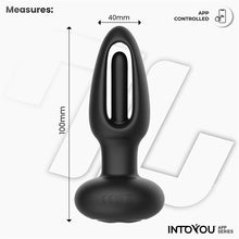 Carregar imagem no visualizador da galeria, Plug anal com vibração, movimento de língua e APP - Zack - Preto - Intoyou
