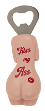 Carregar imagem no visualizador da galeria, Abre-caricas com íman em forma corpo de mulher - Kiss my Ass