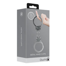 Carregar imagem no visualizador da galeria, Algemas metálicas para pulsos - Metal hand cuffs - Ouch!