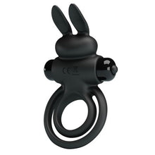 Carregar imagem no visualizador da galeria, Anel vibratório duplo para pénis e testículos - Vibrant penis ring III - Pretty Love