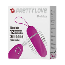 Carregar imagem no visualizador da galeria, Ovo vaginal vibratório com comando - Debby - Pretty Love
