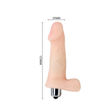 Carregar imagem no visualizador da galeria, Mini vibrador realístico - 12.5 cm - Bege - Slick Pleasure - Baile