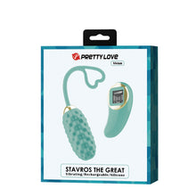 Carregar imagem no visualizador da galeria, Ovo vibratório vaginal com comando - Verde - Recarregável - Vivian - Pretty Love