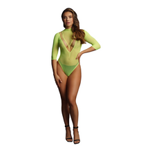 Carregar imagem no visualizador da galeria, Body verde em rede - Bliss - Le Désir