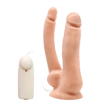 Carregar imagem no visualizador da galeria, Vibrador duplo com comando - Brave her with two guns - Baile