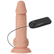 Carregar imagem no visualizador da galeria, Vibrador realístico com comando - Bege - 19.4cm - Beautiful Zebulon - Baile