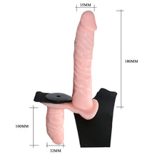 Carregar imagem no visualizador da galeria, Strap-on duplo com vibração - 18 cm - Ultra passionate harness - Baile