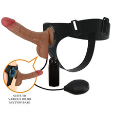Carregar imagem no visualizador da galeria, Strap-on vibratório ejaculador - 18.8cm -  Oher - Pretty Love