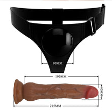 Carregar imagem no visualizador da galeria, Strap-on com dildo ejaculador - 21.5 cm - Kyton - Pretty Love