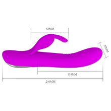 Carregar imagem no visualizador da galeria, Vibrador Vaginal e Ponto G com Movimento Onda e Estimulador de Clitóris - Rosa - Dylan - Pretty Love