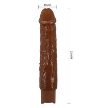 Carregar imagem no visualizador da galeria, Vibrador realístico castanho - 23.8cm - Rufus - Pretty Love