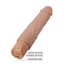 Carregar imagem no visualizador da galeria, Vibrador realístico bege - 23.8cm - Rufus - Pretty Love