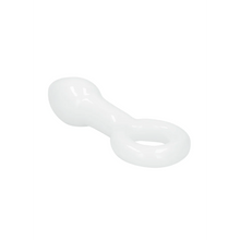 Carregar imagem no visualizador da galeria, Plug anal branco em vidro borossilicato - Crystalino Shots