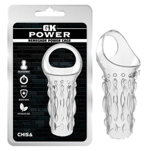 Carregar imagem no visualizador da galeria, Manga para pénis com anel para testículos - Transparente - Renegade Power Cage - GK Power - Chisa