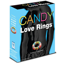 Carregar imagem no visualizador da galeria, Conjunto de 3 anéis comestíveis para pénis - Candy love rings