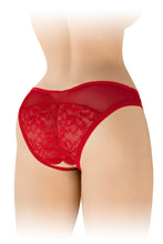 Carregar imagem no visualizador da galeria, Cueca em renda - Vermelha - Ava - Fashion Secret