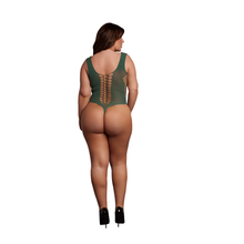 Carregar imagem no visualizador da galeria, Body em rede - Verde - Plus Size - Le Désir