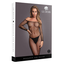 Carregar imagem no visualizador da galeria, Bodystocking cai cai - Preto - Le Désir