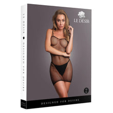 Carregar imagem no visualizador da galeria, Vestido em rede preto - Le Désir