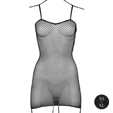 Carregar imagem no visualizador da galeria, Vestido em rede preto - Le Désir