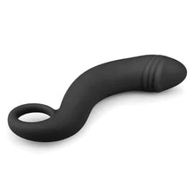 Carregar imagem no visualizador da galeria, Dildo - Curved Dong - Preto - 17,5cm - EasyToys