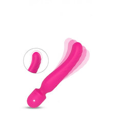 Carregar imagem no visualizador da galeria, Estimulador/varinha e vibrador vaginal 2 em 1 - Recarregável - Rosa - Heating bodywand