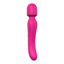 Carregar imagem no visualizador da galeria, Estimulador/varinha e vibrador vaginal 2 em 1 - Recarregável - Rosa - Heating bodywand