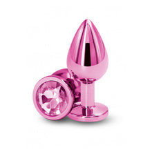Carregar imagem no visualizador da galeria, Plug anal metálico - M - Rosa - Rear assets - Ns Novelties