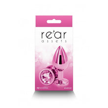 Carregar imagem no visualizador da galeria, Plug anal metálico - M - Rosa - Rear assets - Ns Novelties
