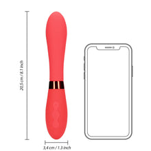 Carregar imagem no visualizador da galeria, Vibrador Vaginal - Recarregável - Vermelho - 20,5 cm - Smooth Salsa - Loveline