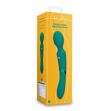 Carregar imagem no visualizador da galeria, Estimulador / Varinha e Vibrador Vaginal 2 em 1 - Recarregável - Verde - Double-Sided vibrating wand - Loveline
