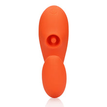 Carregar imagem no visualizador da galeria, Vibrador vaginal com estimulador de clitóris com pulsação - Laranja - G-spot vibrator with clitorial pulse wave - Loveline
