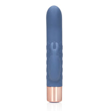 Carregar imagem no visualizador da galeria, Vibrador vaginal com estimulador de clitóris - Recarregável - Azul - Mini rabbit vibrator - Loveline