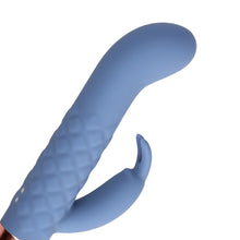 Carregar imagem no visualizador da galeria, Vibrador vaginal com estimulador de clitóris - Recarregável - Azul - Mini rabbit vibrator - Loveline
