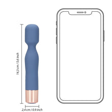 Carregar imagem no visualizador da galeria, Estimulador  / Varinha - Azul - Mini Wand Vibrator - Loveline
