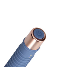 Carregar imagem no visualizador da galeria, Mini vibrador com textura - Azul - Ribbed Mini Vibrator - Loveline