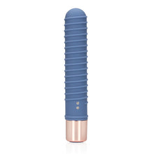 Carregar imagem no visualizador da galeria, Mini vibrador com textura - Azul - Ribbed Mini Vibrator - Loveline