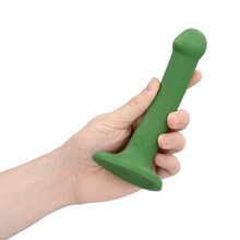 Carregar imagem no visualizador da galeria, Vibrador recarregável -  16.9 cm - Recarregável - Non-Phallic Vibrating dildo Small - Verde - Loveline