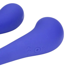Carregar imagem no visualizador da galeria, Vibrador 2 em 1 dobrável com comando - Roxo - Dual-ended bendable vibe with remote control - Loveline
