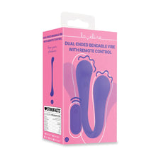 Carregar imagem no visualizador da galeria, Vibrador 2 em 1 dobrável com comando - Roxo - Dual-ended bendable vibe with remote control - Loveline