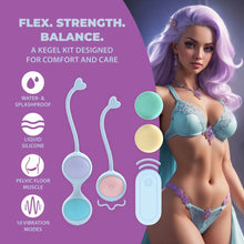 Carregar imagem no visualizador da galeria, Kit com 5 bolas vaginais vibratórias e comando - Loveline